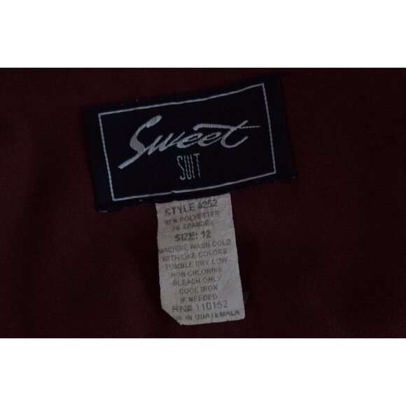 Vintage 90s Auburn Polyester/Spandex‎ Jacket size 12 - Picture 8 of 10